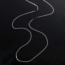 White Gold Baby Box Chain