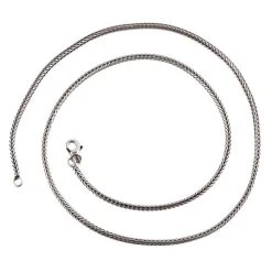 Naga Woven Silver Chain - 22"