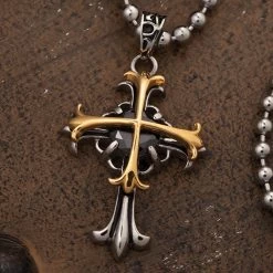 Onyx Celtic Cross Pendant