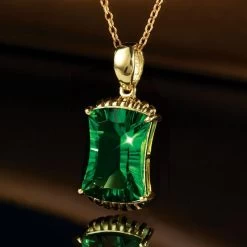 Helenite Phoenix Pendant & Chain