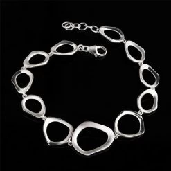 Mixed Media Sterling Silver Bracelet