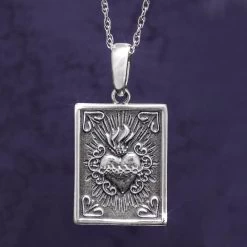 Immaculate Heart Of Mary Pendant Plus Chain