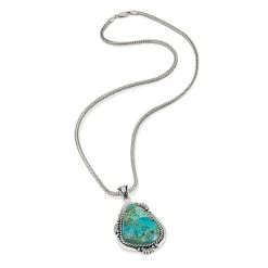 Sedona Turquoise Pendant, Chain And Earrings -Accessories shop, one for all. 42237 3 800