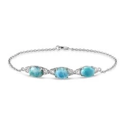 Sea Of Love Larimar Bracelet (7 3/4 Ctw)