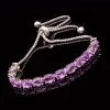 Sterling Silver Amethyst Bolo Bracelet