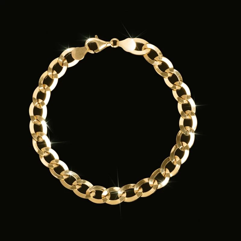 14K Italian Gold Grumetta Necklace And Bracelet 3 14K Italian Gold Grumetta Necklace And Bracelet - Image 3