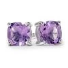 Cushion-Cut Amethyst Stud Earrings