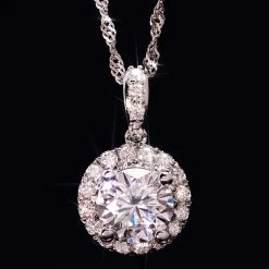 Moissanite Perfecta Ring, Studs & Necklace -Accessories shop, one for all. 46536 3 800