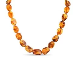 Honey Amber Beaded Necklace
