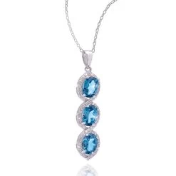 London Blue Topaz Necklace