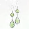 Drop Everything Earrings (Green Amethyst)