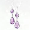 Drop Everything Earrings (Purple Amethyst)