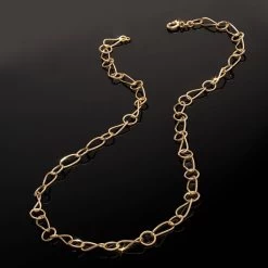 20" Gold-finished Sterling Silver Chain