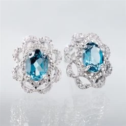 London Blue Topaz Embrace Earrings