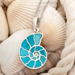 Fibonacci Turquoise Pendant