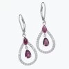 Rhodolite Roses Earrings