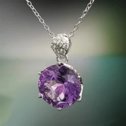Another Round Amethyst Ring, Necklace And Earrings -Accessories shop, one for all. 50564 3 800