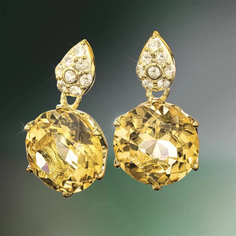 Another Round Citrine Ring, Necklace And Earrings 4 Another Round Citrine Ring, Necklace And Earrings - Image 4