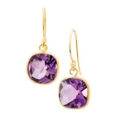 Gemdrop Earrings (Amethyst)