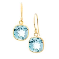 Gemdrop Earrings (Blue Topaz)