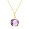 Gemdrop Necklace (Amethyst)