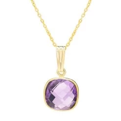 Gemdrop Necklace (Amethyst)
