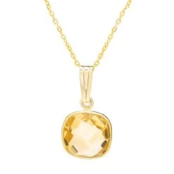 Gemdrop Necklace (Citrine)