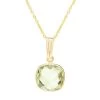 Gemdrop Necklace (Green Amethyst)