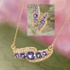 Tanzanite Mystique Necklace & Earrings Set