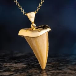 Golden Fossil Pendant