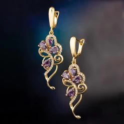 Dancing Iris Earrings
