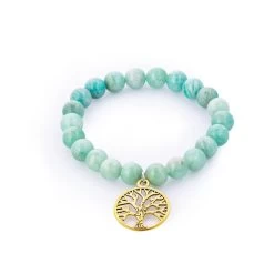 Aquatic Bead Bracelet (Amazonite)