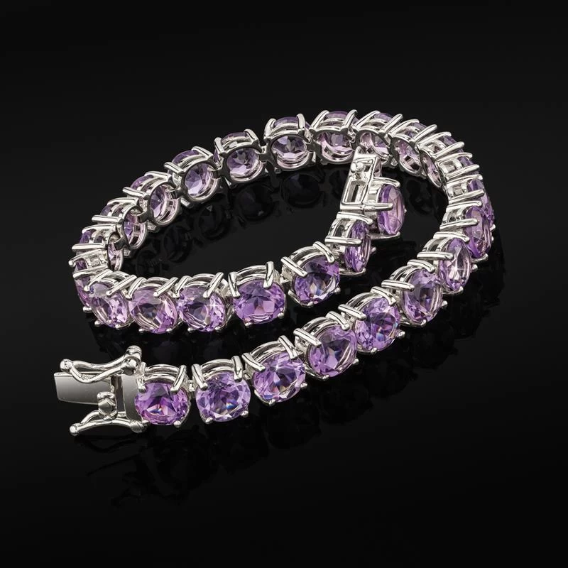 Endless Love Amethyst Tennis Bracelet 1 Endless Love Amethyst Tennis Bracelet