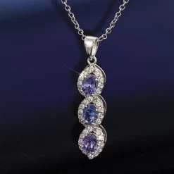 African Violet Necklace