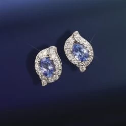 African Violet Earrings