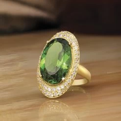 Verdant Royalty Helenite Pendant, Chain & Ring -Accessories shop, one for all. 54254 2 800