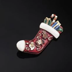 Signs Of The Season Brooch (stocking)