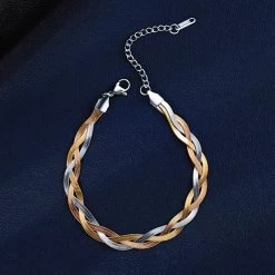 Tri-Color Stainless Steel Bracelet