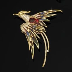 Flights Of Fashion Bird Brooch
