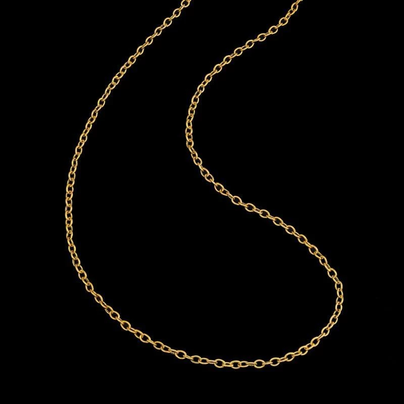 Gold Rolo Link Chain (14k) 1 Gold Rolo Link Chain (14k)