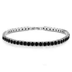 DiamondAura Tennis Bracelet (black)