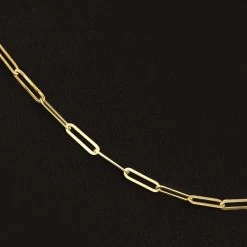 Italia D'Oro Paperclip Chain (18"+2")