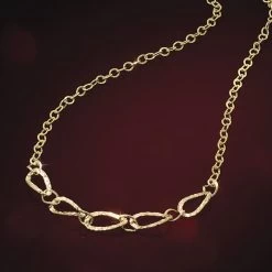 14K Yellow Gold Love Links Necklace