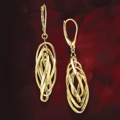 Italian 14K Gold Vita Bella Earrings
