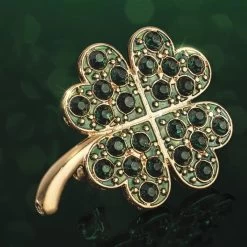 Four-Leaf Clover Brooch