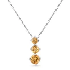 Rainbow Arc Necklace (citrine)