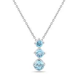 Rainbow Arc Necklace (blue Topaz)