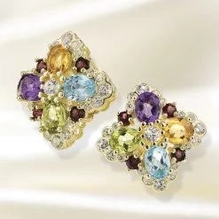 Flower Power Gemstone Earrings