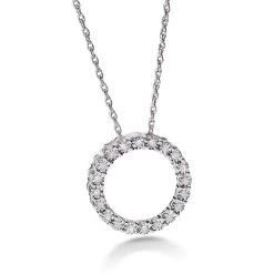 Diamond Circle Necklace