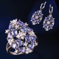 Serengeti Tanzanite Ring & Earrings